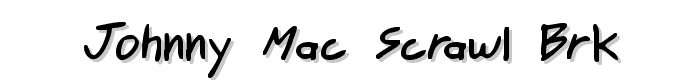 Johnny Mac Scrawl BRK font